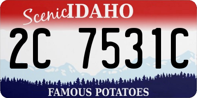ID license plate 2C7531C