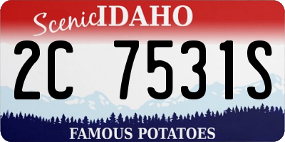 ID license plate 2C7531S