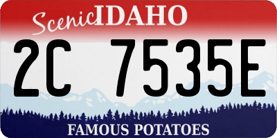 ID license plate 2C7535E