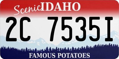 ID license plate 2C7535I