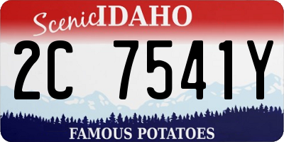 ID license plate 2C7541Y