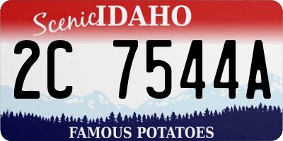 ID license plate 2C7544A