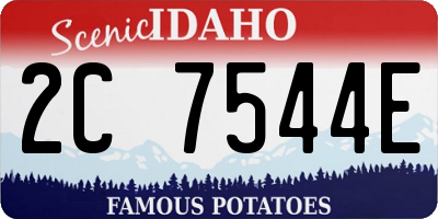 ID license plate 2C7544E