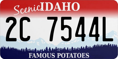 ID license plate 2C7544L