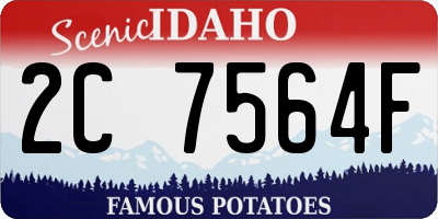 ID license plate 2C7564F