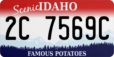 ID license plate 2C7569C