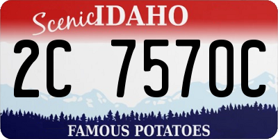 ID license plate 2C7570C