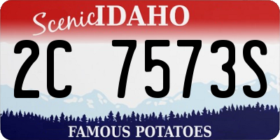 ID license plate 2C7573S
