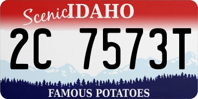 ID license plate 2C7573T