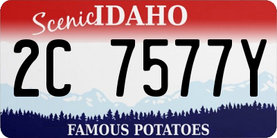 ID license plate 2C7577Y