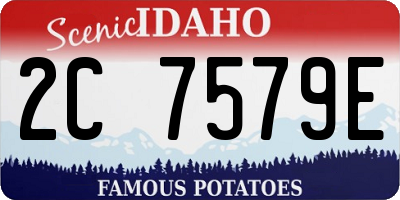 ID license plate 2C7579E