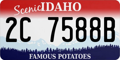 ID license plate 2C7588B