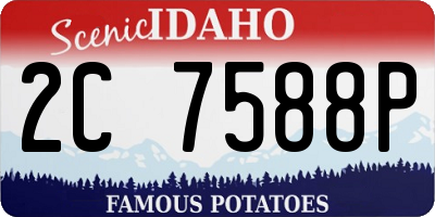 ID license plate 2C7588P
