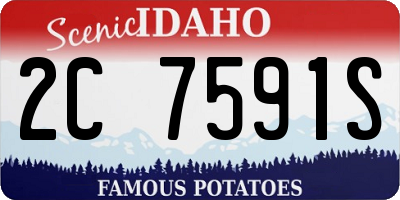 ID license plate 2C7591S