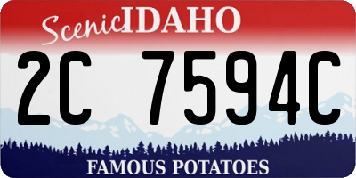 ID license plate 2C7594C