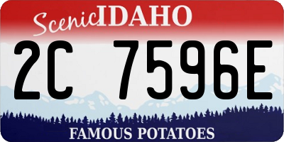 ID license plate 2C7596E