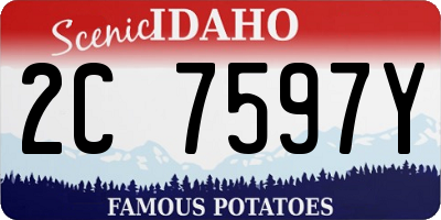 ID license plate 2C7597Y
