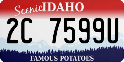 ID license plate 2C7599U