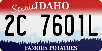 ID license plate 2C7601L