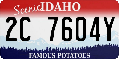 ID license plate 2C7604Y