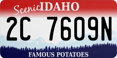 ID license plate 2C7609N