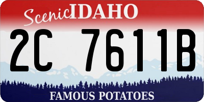 ID license plate 2C7611B