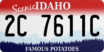 ID license plate 2C7611C