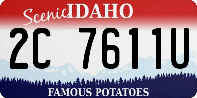 ID license plate 2C7611U