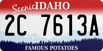 ID license plate 2C7613A