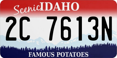 ID license plate 2C7613N