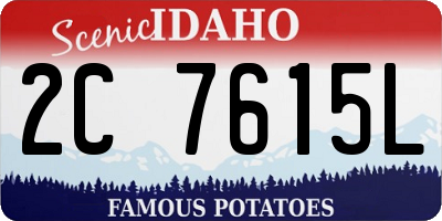 ID license plate 2C7615L