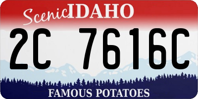ID license plate 2C7616C