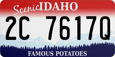 ID license plate 2C7617Q