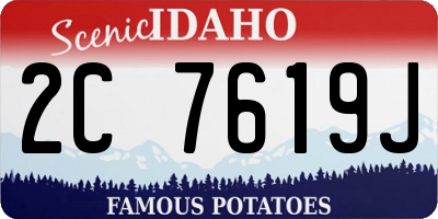 ID license plate 2C7619J