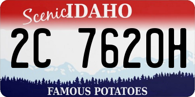 ID license plate 2C7620H
