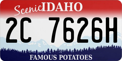 ID license plate 2C7626H
