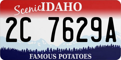 ID license plate 2C7629A