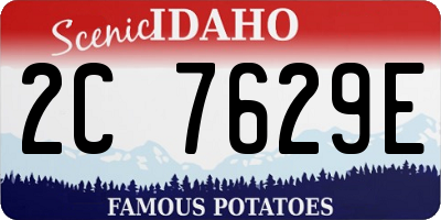 ID license plate 2C7629E