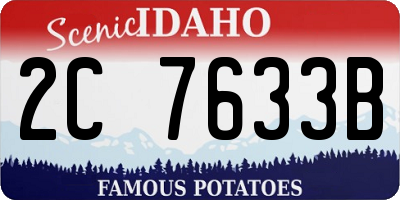 ID license plate 2C7633B
