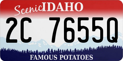 ID license plate 2C7655Q