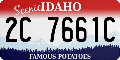 ID license plate 2C7661C