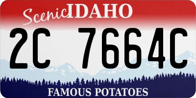 ID license plate 2C7664C