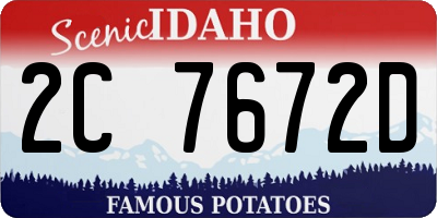 ID license plate 2C7672D