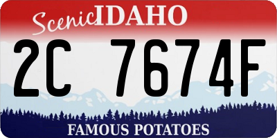 ID license plate 2C7674F