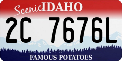 ID license plate 2C7676L