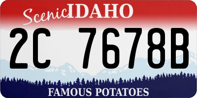 ID license plate 2C7678B