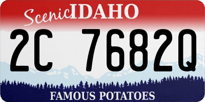 ID license plate 2C7682Q