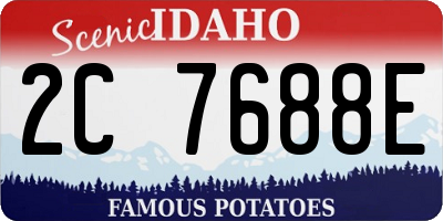 ID license plate 2C7688E