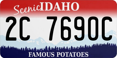 ID license plate 2C7690C