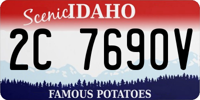 ID license plate 2C7690V